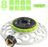 Hourleey Adjustable Turret Metal Sprinkler, 8 Mode Fixed Lawn Sprinkler for Yard with Hose Quick Connect Product Adapter for Garden Watering Irrig...