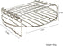 Air fryer Double Layer Round Rack with 5 Skewers Fitting XL Air Fryers?9in,Fit 5.3 QT or Above?...
