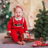 3Pcs Christmas Baby Bib Christmas Unisex Boy Girl Cotton Drooling Bibs with Adjustable Buttons Xmas Holiday Infant Toddler Food Bibs Keepsake Baby...