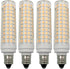 Lxcom Lighting E11 LED Corn Bulb 15W Dimmable Ceramic LED Light Bulbs 120W Equivalent 136 LEDs 2835 SMD 1500LM Warm White 3000K T3/T4 JDE11 E11 Mi...