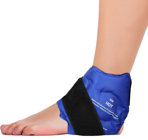 Fittest Pro Ankle Ice Pack Wrap for Swelling, Ice Pack for Ankle Injuires Reusable Ankle Cold Pack Wrap Hot Cold Therapy Ankle Ice Wrap for Sprain...