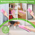 4 Pack Damp Clean Duster Towel Thick Magic Cleaning Streakless Cloths Powerful PVA Sponge Cleaning Rag Reusable Kitchen Scrub Clean Towels for Win...
