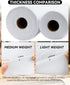 PLANTIONAL Iron-On Fusible Fleece Interfacing: 11.8 Inches x 10 Yards Lightweight One-Sided Loft Iron On Fusible Fleece White for Quilting Tote Ba...