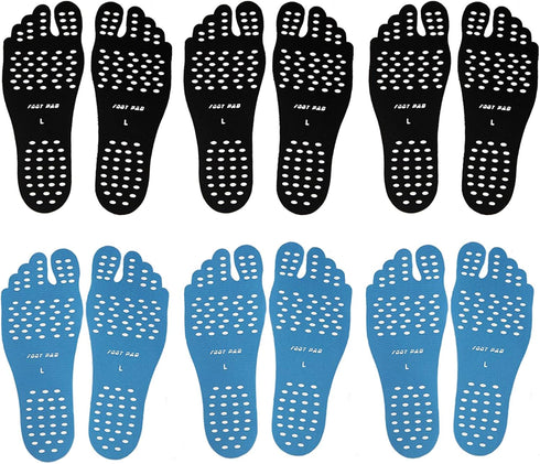 Beach Foot Pads Barefoot Adhesive Invisible Shoes Stick on Foot Pad Stickers Stick on Soles Anti-Slip Waterproof Silicone Unisex Footing Pad for S...