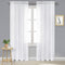 DWCN Living Room Sheer Curtains 95 inch Length 2 Panels Set, White Rod Pocket Lightweight Airy & Elegant Window Treatments, Casual Voile Sheer Dra...