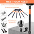 JONMON Allen Wrench Screwdriver Bits - H2-H6 Quick Change S2 Steel Magnetic Hex Head Impact Drill Bits Power & Hand Tools with 1/4 Inch Shank, 3.9...