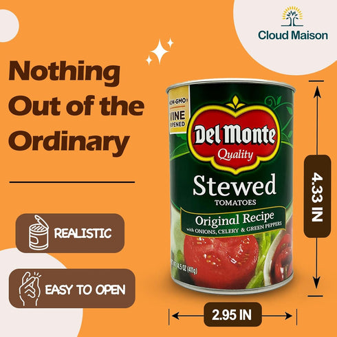 Cloud Maison Fake Soup Can Diversion Safe - Keep Your Valuables Safe - like Jewelry, Cash, Money, Coins, Car Keys - Storage Home Security - Tomato...