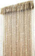 ave split Decorative Door String Curtain Wall Panel Fringe Window Room Divider Blind Divider Tassel Screen Home 100x200centimeter (Champagne18)...