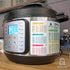 Instant Pot Magnetic Cheat Sheet Set - Pressure Cooker Quick Reference Guide Magnets - Clear and Easy Cooking Time and Liquid Ratio Instructions- ...