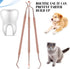 3 Pieces Dog Dental Tooth Scaler and Scraper Stainless Double Headed Tarter Removing Tool Scraper Pet Teeth Cleaning Tools for Dog and Cat (Rose G...