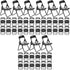 Gadpiparty 36 Pieces Mini Foldable Chairs 1/6 Scale Plastic Dollhouse Furniture Mini Desk Toys Simulation Stand Model Chair Desk Phone Stand for D...