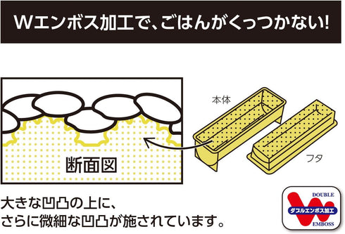 Akebono Sangyo CH-2015 Sushi Mold, Thick Roll, Yellow, Made in Japan, Easy to Make Sushi Rolls, Double Embossing, Non-Stick Rice...
