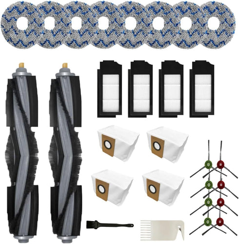 28 PCS Replacement Accessaries Kit Set for ECOVACS DEEBOT X1 Omni Turbo T10 T20 Omni T20/T20 Max/T20 ProRobot Vacuum Cleaner, 2 Main Brush, 8 Side...