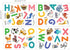 DECOWALL DS-8014 Colourful Animal Alphabet ABC Kids Wall Stickers Wall Decals Peel and Stick Removable Wall Stickers for Kids Nursery Bedroom Livi...