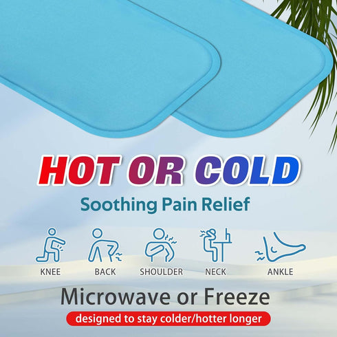 Ice Packs for Injuries, Reusable 2" x 4.5" - 6 Pack,Hot & Cold Pack, Ice Pack for Back Pain Relief, Flexible When Frozen,Cold Compress for Face,Ba...