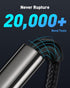 Baseus USB C Cable, 100W PD 5A QC 4.0 Fast Charging USB C to C Cable, Zinc Alloy Nylon Braided USB Type C Charger Cable for iPhone 15/Pro/Plus/Pro...