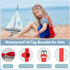 Waterproof AirTag Bracelet for Kids, Personalized Initial Letter AirTag Hidden Holder Compatible with Apple Air Tag, Silicone Airtag Case Adjustab...