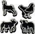 12 Pcs Livestock Farm Shoe Charms, Shoe Decoration Party Gifts For Boys, Girls, Kids, Women. (12Pcs Livestock)...