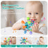 Baby Montessori Teething Toys for 0-6 6-12 Months BPA Free Sensory Toys for Babies 0 3 6 9 12 18 Months Newborn Infant Learning Developmental Chew...