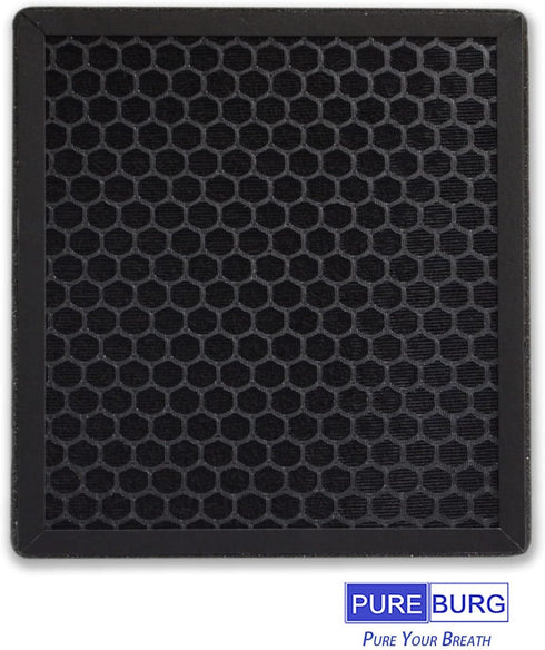 PUREBURG P1802 True HEPA Replacement Filters Compatible with YIOU R1 P1802 Air Purifier and Elechomes P1801 Air Purifier, H13 Activated Carbon,2-P...