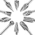 Tungsten Carbide Burr Set, 1/8" Shank 10PC Double Cut Die Grinder Rotary Tool Cutting Burrs Set for Metal and Wood Working Carving, Engraving, Pol...