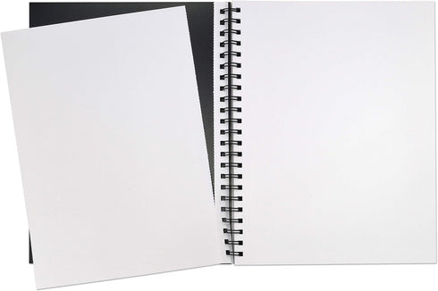 UCreate Poly Cover Sketch Book, Heavyweight, 6" x 9", Black, 75 Sheets...