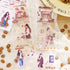 6pcs Decorative Adhesive Tapes INS Girls Coffee PET Tape Great for Bullet Journal Supplies, Arts, Scrapbook, DIY Crafts, Planners (zouguodejiejiao...