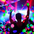 10000 pieces UV Neon Round Confetti 5 Colors Neon Fluorescent Tissue Confetti Dot Blacklight Glow Party Confetti for Blacklight Neon Party, Birthd...