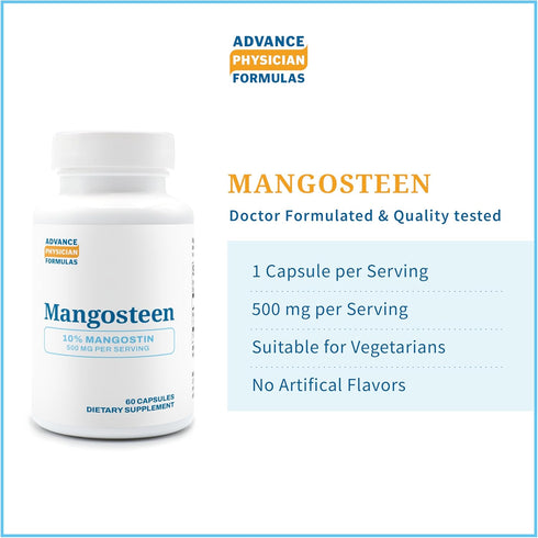 Advanced Physician Formulas Mangosteen 500 mg, 60 Capsules...