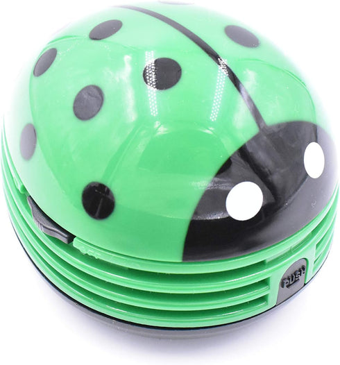 Art&Beauty Green Beetle Shaped Portable Corner Desk Table Top Vacuum Cleaner Mini Cute Vacuum Cleaner Dust Sweeper...