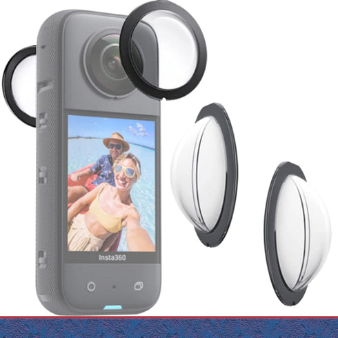 Sticky Lens Guards Compatible with Insta360 X3 / One X3, Panoramic Lens Protector Protective cover Lens Guards...