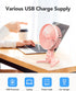 USB Desk Fan, Small Fans with CVT Variable Speeds, Strong Cooling Airflow, Quiet Portable, Desktop Mini Personal Table Fan for Room, Home,Office, ...