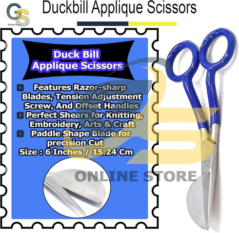 Napping Duckbill 6 Inch Blue Handle Carpet Pile Scissors by G.S Online Store...