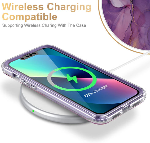 Esdot for iPhone 13 Case with Built-in Screen Protector,Military Grade Rugged Cover with Fashionable Designs for Women Girls,Protective Phone Case...