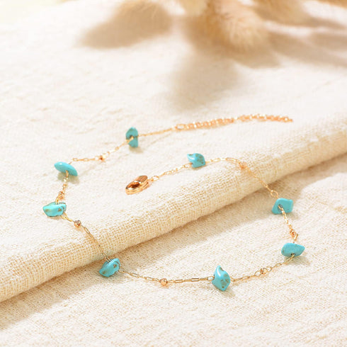 Valloey Rover Chain Anklet Handmade 14K Gold Plated Dainty Boho Beach Cute Ankle Bracelet Adjustable Evil Eye Layered Dangle Coins Foot Chain for ...
