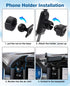Car Phone Holder for Ford F-150 2021-2023 2024 F150 Accessories,Phone Cradles Air Vent Phone Holder Mount Ultra Stable Adjustable Phone Stand for ...