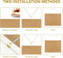 Cork Board Bulletin Board, 15.7"X 12" Cork Board, Rectangle White Oak Wood Finish Frame, Wall Mounted Cork Board for Office Home and School(Pins, ...