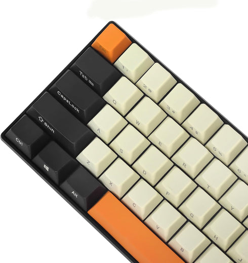 Happy Balls 60% Keycaps Side Printed PBT Keycap Set 60 Percent Thick Cherry MX Key Caps with Key Puller for US-ANSI Layout 61 68 60% MX Switches M...