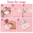 2 Pcs Loose Powder Container with Puff 0.17/0.7 oz Refillable Empty Powder Compact Makeup Powder Travel Container Case Portable Powder Puff and Co...