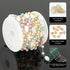 UMAOKANG 3 Meters Colorful Bead Chain for Jewelry Making Gold Plated Stainless Steel Jewelry Making Chain for Women Necklace Bracelet DIY...