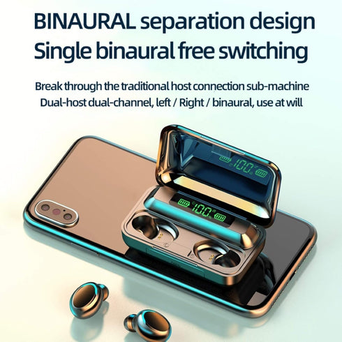 Wireless Earphones, Wireless Earbuds, HiFi Stereo, Bluetooth 5.3 Touch Control Noise Rduction Headphones, Mini Eear Buds Mic in-Ear Headphones IPX...