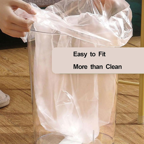 4 Gallon Small Trash Bags - 190 Count 4 Gallon Trash Bag for Office Bedroom, Small Garbage Bags for Bathroom, 4 Gallon Small Trash Can Liners-Whit...