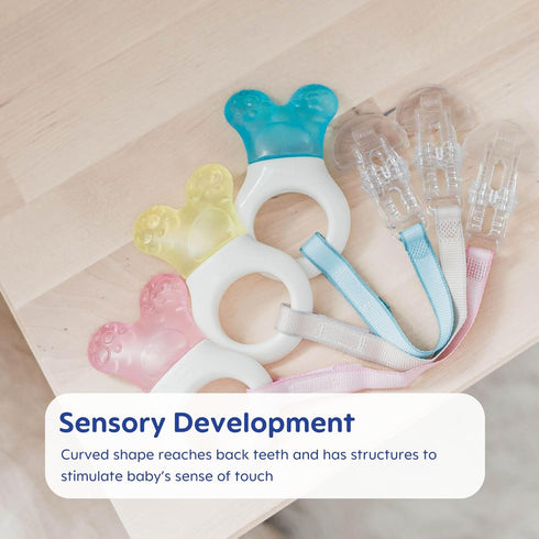 Mini Cooler Teether with Clip, Girl, 2+ Months, 1-Count...