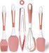Silicone Kitchen Cooking Utensils Set Heat Resistant, 5 Pcs Silicone Spatula Set for Baking Cooking Mixing, Silicone Cooking Utensils Set for Nons...
