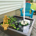 Solar Fountain Pump, Floating Water Lily Bird Bath Fountain with 6 Nozzles for Garden Patio Outdoor Pool Hummingbird Bath and Fish Pond Decor...