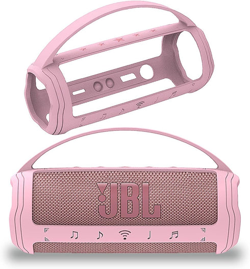 Silicone Cover Case for JBL Flip 6 Portable Bluetooth Speaker, Protective Carrying Case for JBL Flip 6 Speaker Accessories (Only Case)(Pink Case)...