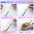 150 Pieces DIY Beadable Pens Kit - 50 plastic Beadable Pens Bulk, Refills & pen bags Included - Beaded Pens Black Ink Ballpoint Cute Pens?Bright?...