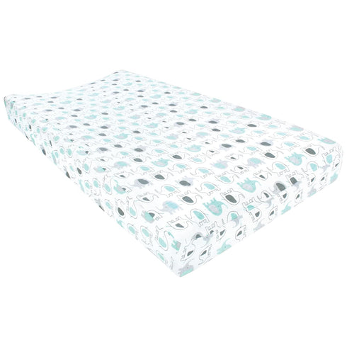Luvable Friends Unisex Baby Fitted Changing Pad Cover, Boy Basic Elephant, One Size...