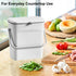 LALASTAR Small Trash Can with Lid, Kitchen Compost Bin for Countertop or Under Sink, Plastic Hanging Waste Basket for RV/Office/Bedroom/Dorm, Moun...