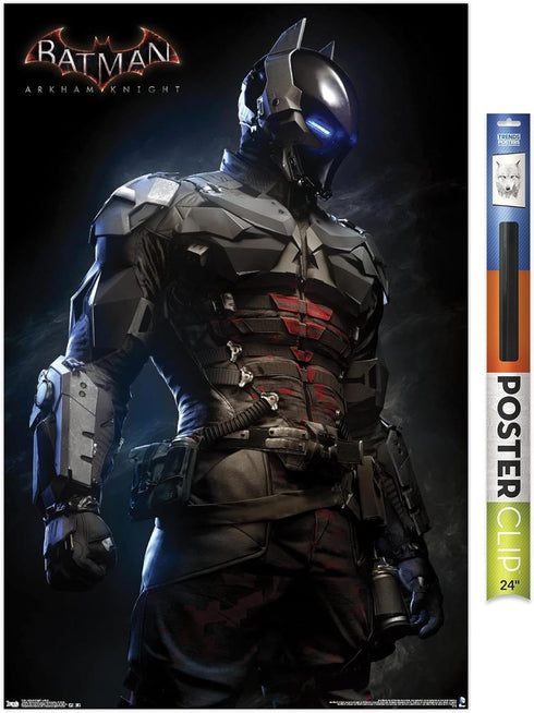 Trends International DC Comics VIdeo Game - Arkham Knight - Armor Wall Poster, 22.375" x 34", Premium Poster & Clip Bundle...